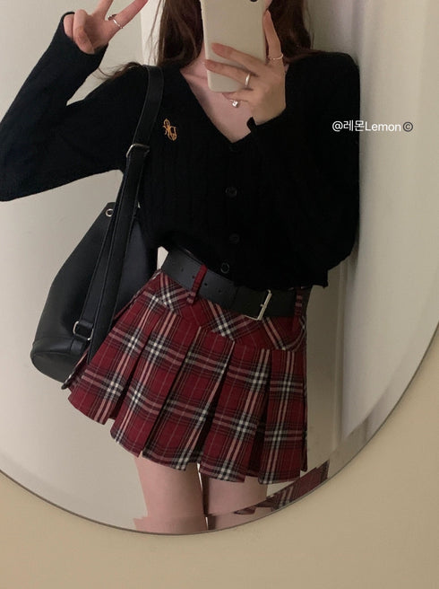 Plaid Mini Skirt